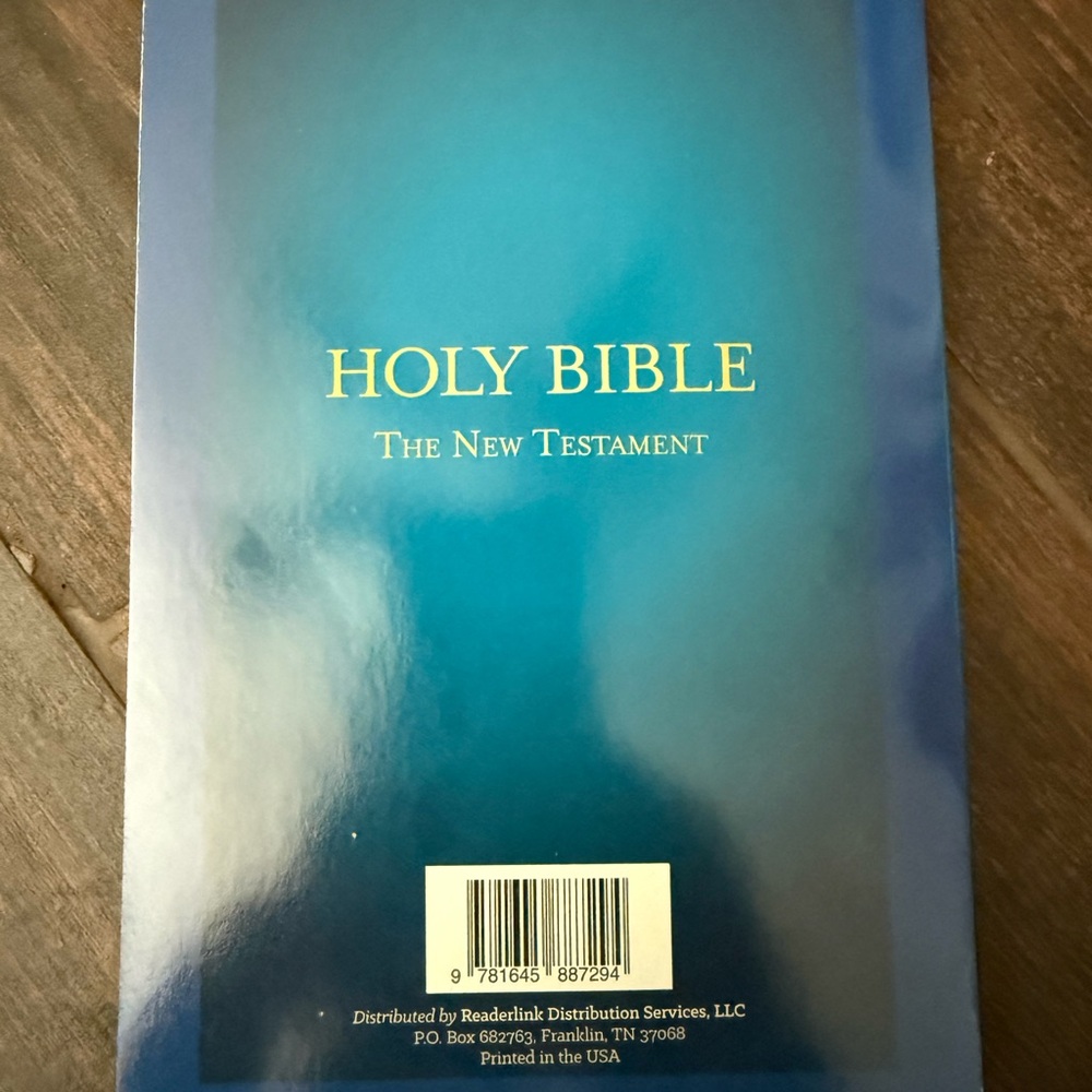 🪼7/$10 Blue Holy Bible - King James Version - Picture 2 of 3